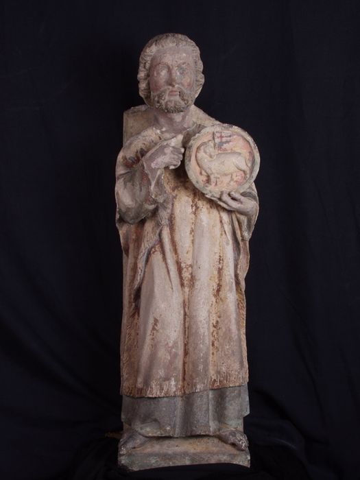 statue (demi-nature) : Saint Jean Baptiste, vue générale