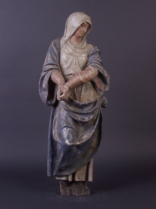 statue de l'ancienne poutre de gloire : Vierge, vue générale