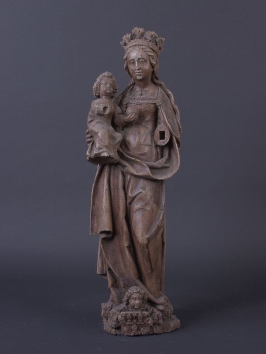 statue : Vierge à l'Enfant, vue générale