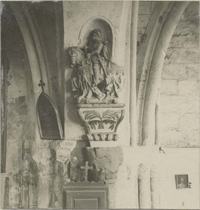 statue équestre (petite nature) : Saint Georges