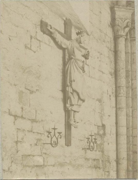 statue (figure colossale) : Sainte Wilgeforte