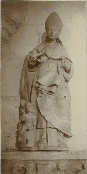 statue (petite nature) : Saint Nicolas