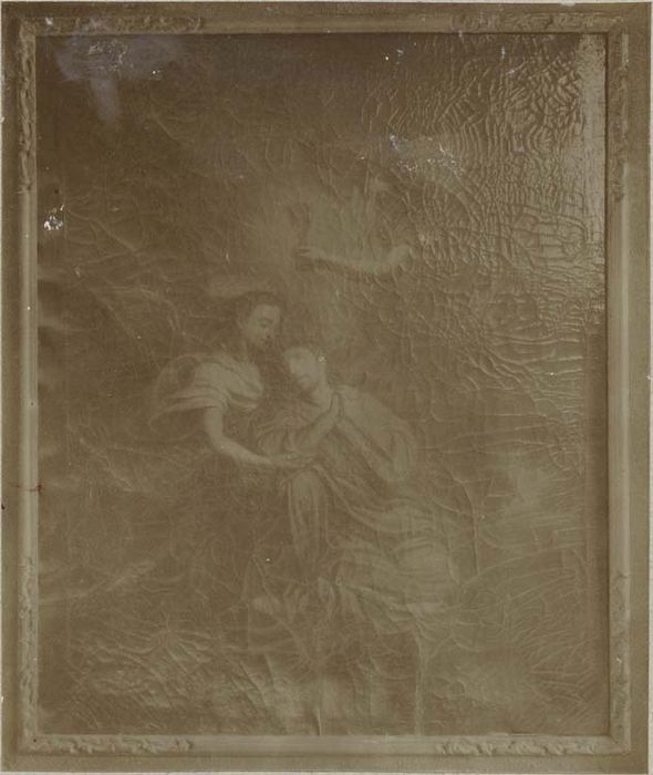 tableau et son cadre : Christ au Jardin des Oliviers