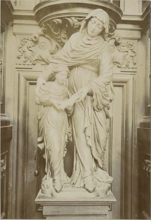 groupe sculpté (petite nature) : Education de la Vierge - © Ministère de la Culture (France), Médiathèque du patrimoine et de la photographie, diffusion GrandPalaisRmn Photo