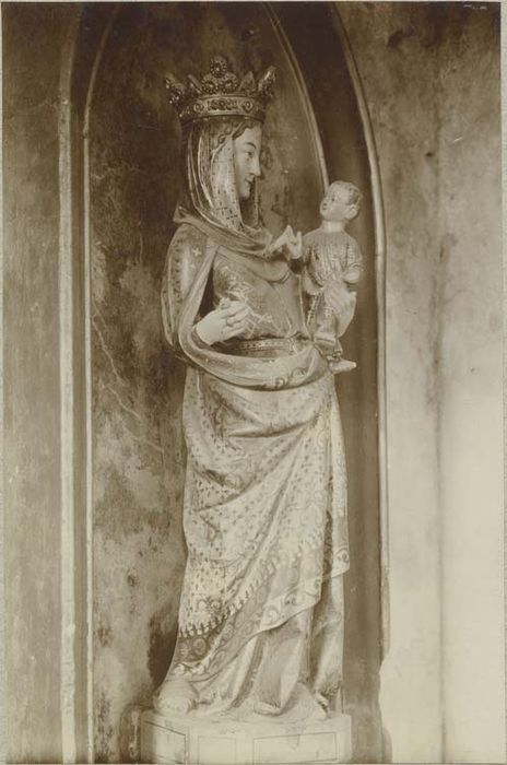 statue (petite nature) : Vierge à l'Enfant