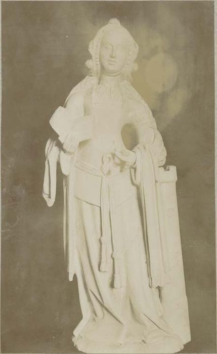 statue en pendant (statuette) : Sainte Barbe