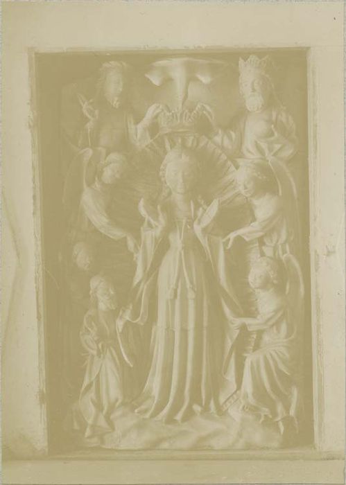 haut-relief : Couronnement de la Vierge (le)