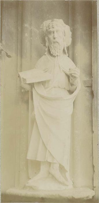 statue (petite nature) : Saint Jacques pèlerin