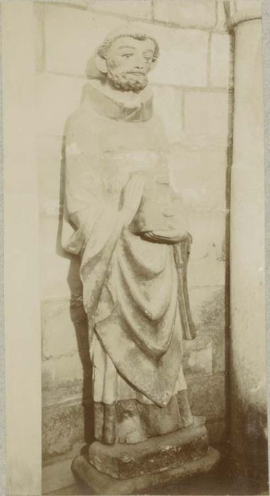 statue (petite nature) : Saint Josse