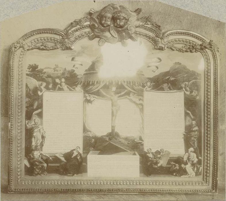suite de 3 cadres de canons d'autel