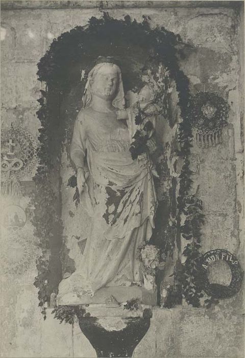 statue (petite nature) : Vierge à l'Enfant, n°1