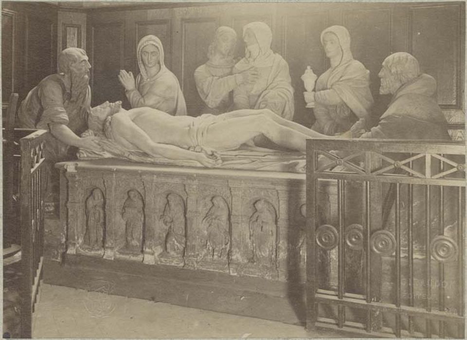 groupe sculpté : Mise au tombeau