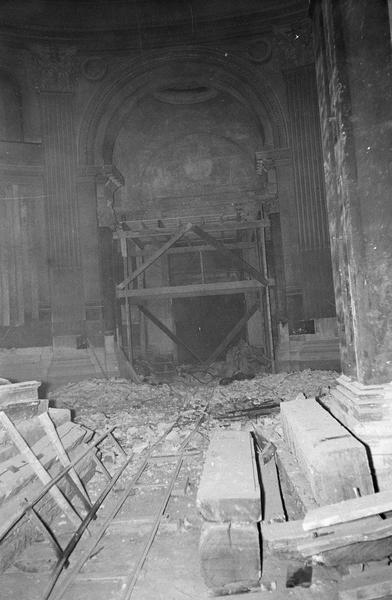 Salle sous la coupole, travaux de restauration