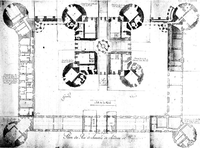 Plan du rez-de-chaussée avec retouches pour l'entresol