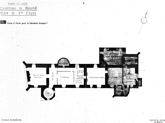 Plan du premier étage