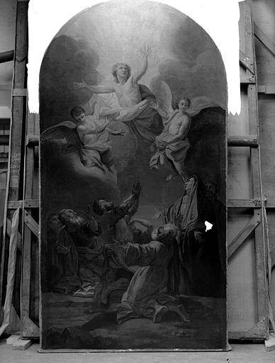 Peinture sur toile : Ascension, état après restauration