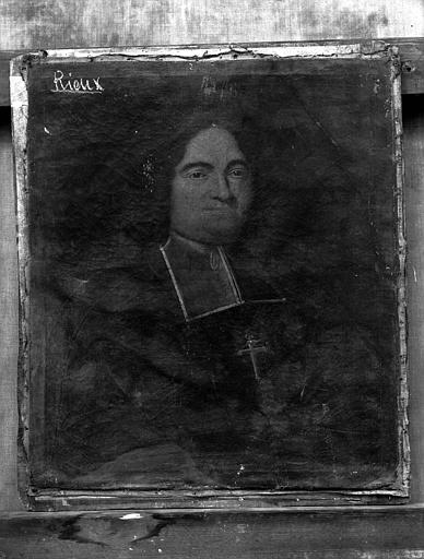Peinture sur toile, portrait : Abbé, état avant restauration - © Ministère de la Culture (France), Médiathèque du patrimoine et de la photographie, diffusion RMN-GP