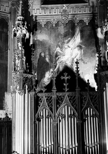 Peinture sur toile située dans le choeur : La Descente de Croix