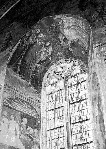 Chapelle Saint-Jean, paroi nord : fenêtre, ébrasement à dextre, état après restauration