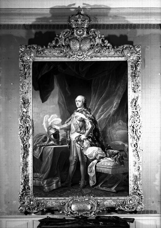 Peinture sur toile : portrait de Louis XV