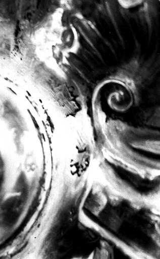 Lampe de sanctuaire en argent : poinçons