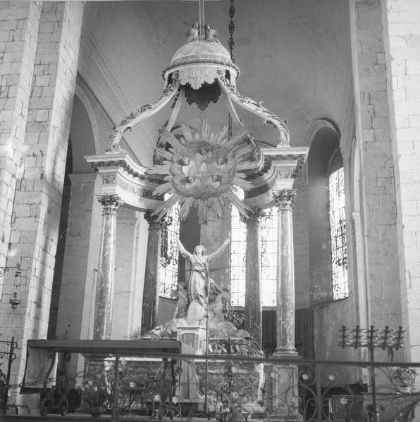 maître-autel, ciborium (baldaquin) vue générale