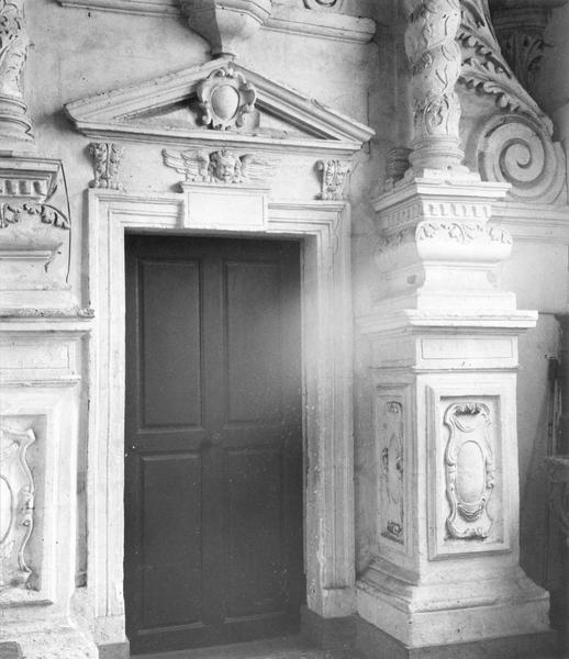maître-autel, retable, vue partielle