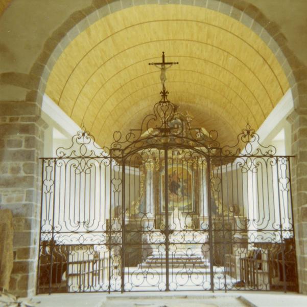 clôture de choeur (grille), vue générale - © Ministère de la Culture (France), Médiathèque du patrimoine et de la photographie (objets mobiliers), tous droits réservés