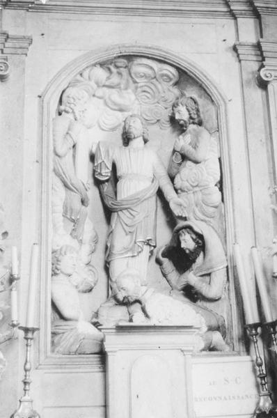 groupe sculpté : La Transfiguration, vue générale - © Ministère de la Culture (France), Médiathèque du patrimoine et de la photographie (objets mobiliers), tous droits réservés