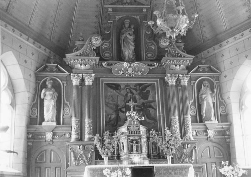 maître-autel, tabernacle, retable, tableau (panneau peint) : L'Assomption de la Vierge, vue générale