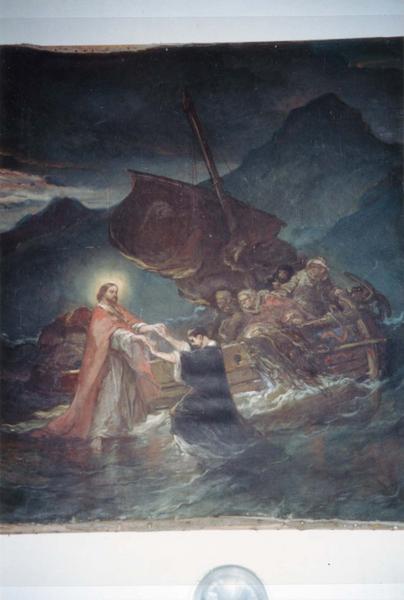 tableau : Jésus marchant sur les eaux tend la main à saint Pierre, vue générale - © Ministère de la Culture (France), Médiathèque du patrimoine et de la photographie (objets mobiliers), tous droits réservés