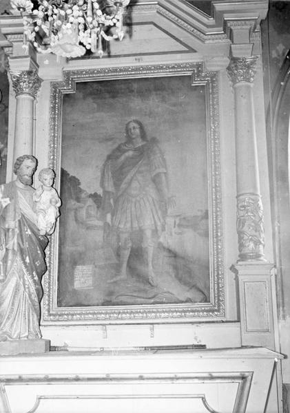 tableau du retable de Saint-Hubert : Saint Hubert, vue générale - © Ministère de la Culture (France), Médiathèque du patrimoine et de la photographie (objets mobiliers), tous droits réservés