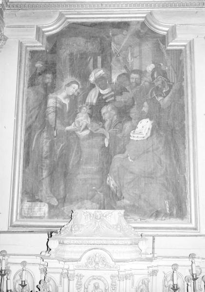 tableau du maître-autel : l'Adoration des Mages, vue générale