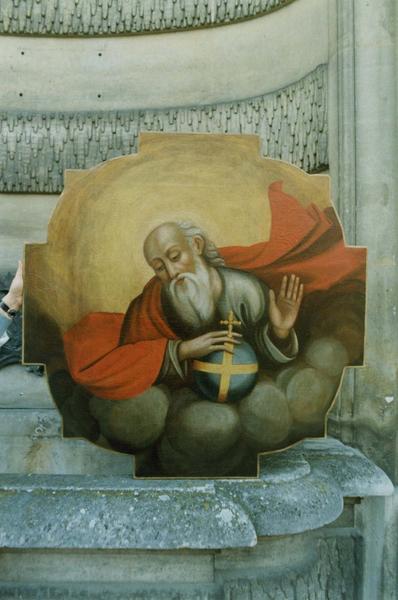 tableau du maître-autel, tableau : Dieu le Père, vue générale