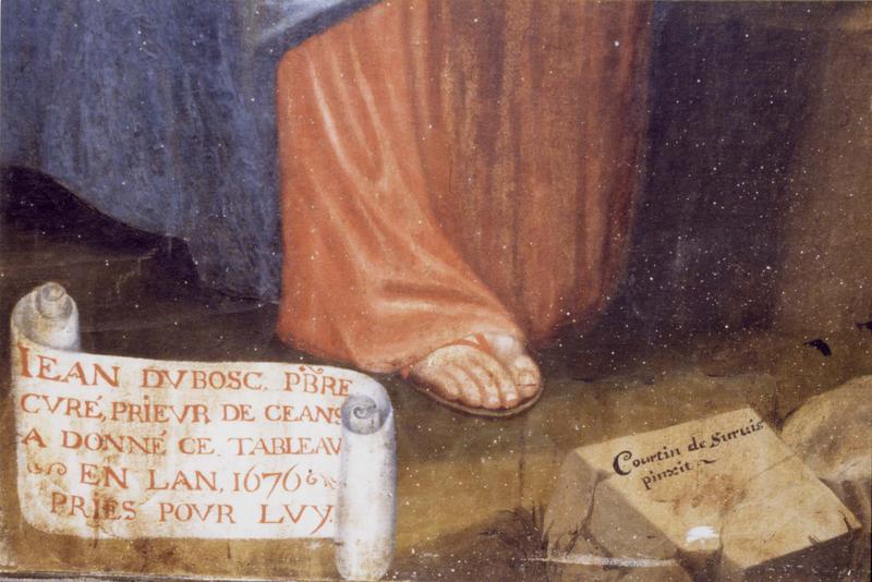 tableau du maître-autel : l'Adoration des Mages, détail