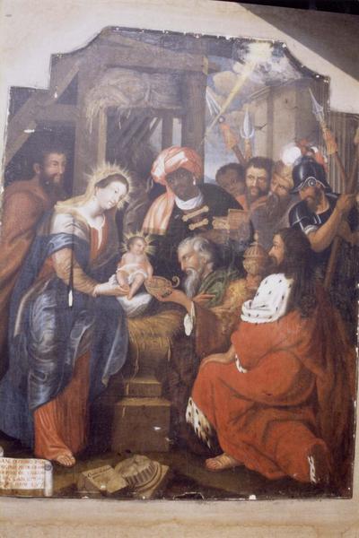 tableau du maître-autel : l'Adoration des Mages, vue générale