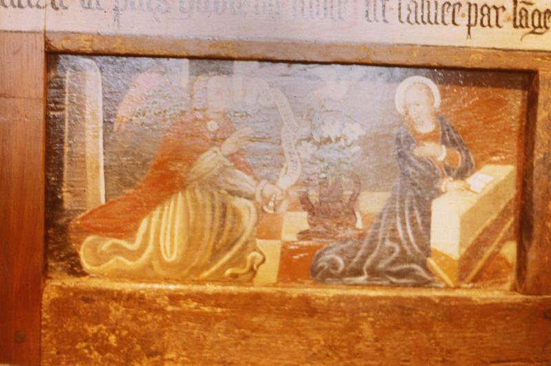 retable, détail : l'Annonciation - © Ministère de la Culture (France), Médiathèque du patrimoine et de la photographie (objets mobiliers), tous droits réservés