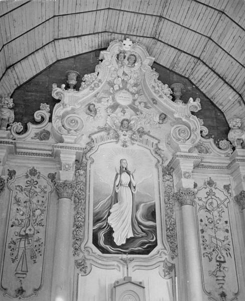 retable du maître-autel, vue partielle