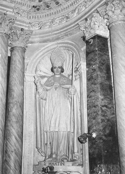 statue du maître-autel : saint Martin, vue générale