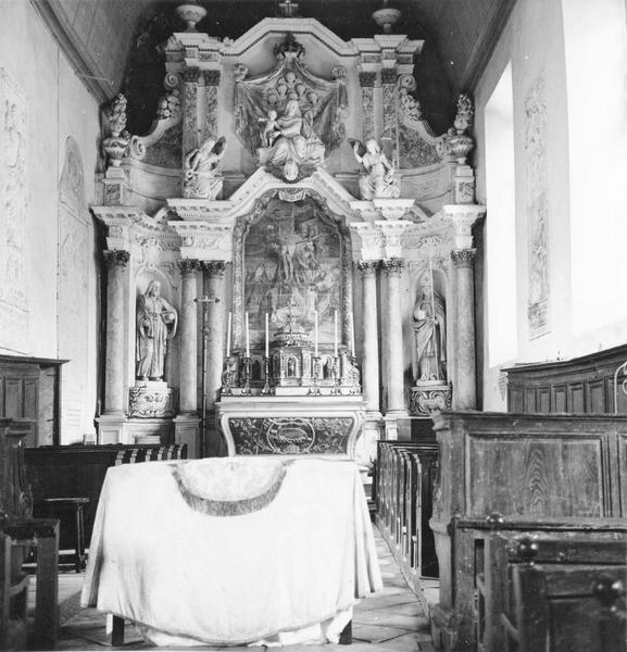 maître-autel, tabernacle, retable, statues : saint Joseph, saint Martin, vue générale - © Ministère de la Culture (France), Médiathèque du patrimoine et de la photographie (objets mobiliers), tous droits réservés