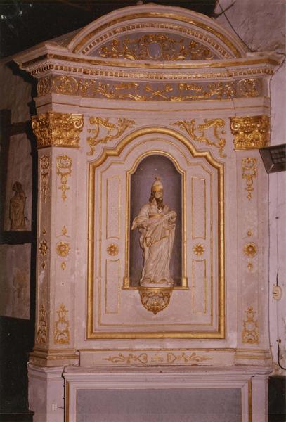 statue du retable latéral sud, vue générale