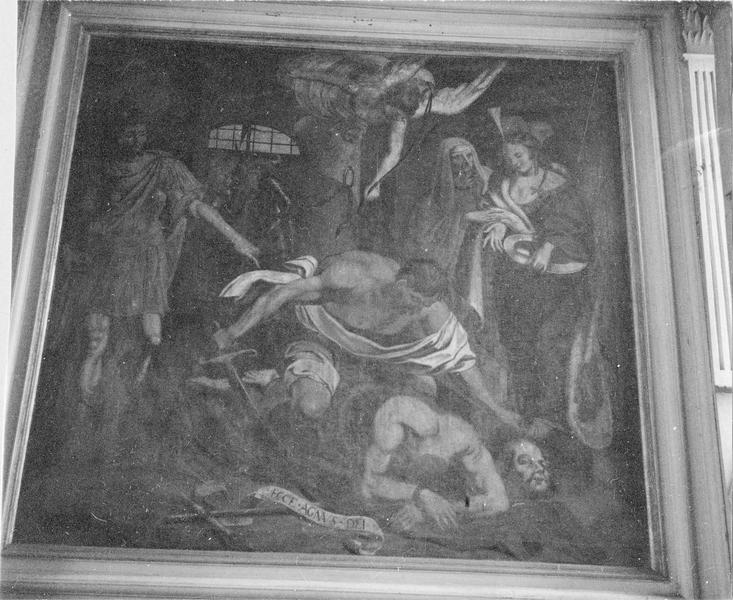 retable latéral sud, tableau : La Décollation de saint Jean-Baptiste, vue générale