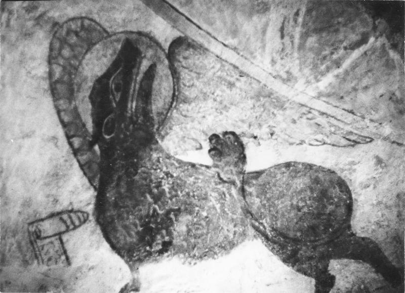 peintures monumentales (plafond de la sacristie), détail