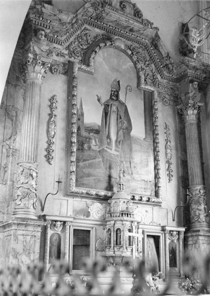 autel latéral sud, tabernacle, tableau : Saint Hubert, vue générale - © Ministère de la Culture (France), Médiathèque du patrimoine et de la photographie (objets mobiliers), tous droits réservés