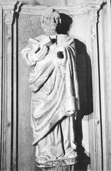 statue : saint non identifié, vue générale