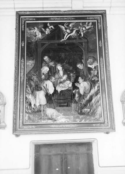 tableau : L'Adoration des Bergers, cadre, vue générale