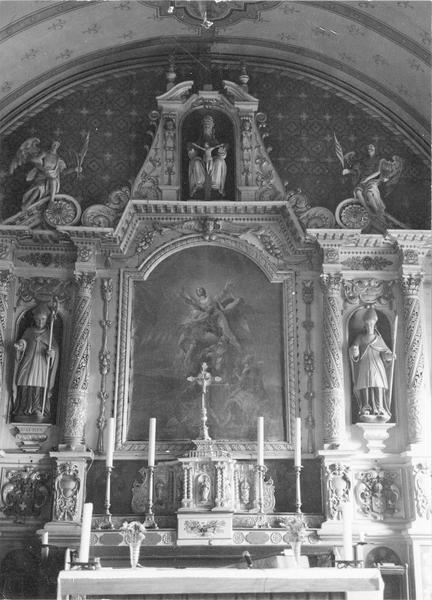 retable du maître-autel, tabernacle, tableau : L'Assomption, vue partielle