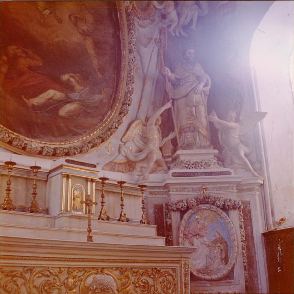 retable du maître-autel, vue partielle