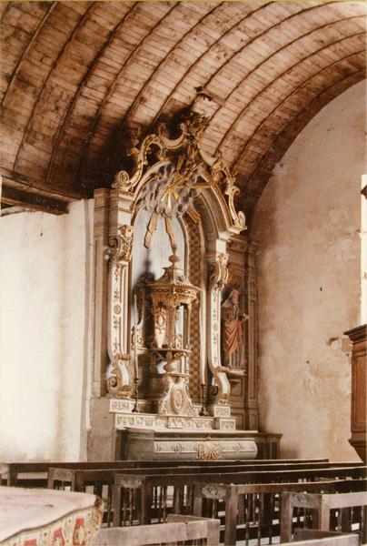 autel du croisillon sud, tabernacle, retable, vue générale - © Ministère de la Culture (France), Médiathèque du patrimoine et de la photographie (objets mobiliers), tous droits réservés