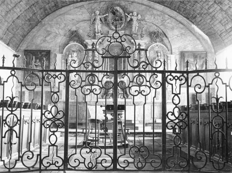 clôture de choeur (grille), vue générale - © Ministère de la Culture (France), Médiathèque du patrimoine et de la photographie (objets mobiliers), tous droits réservés